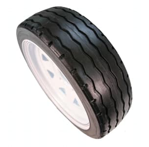 AMERITYRE Solid Industrial Vehicle Black Zigzag Tire & Wheel Assembly