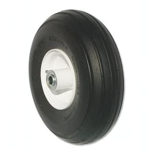AMERITYRE Solid Hand Truck Black Ribbed Tire & Wheel Assembly