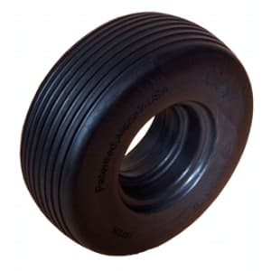 AMERITYRE Solid Mower Black Ribbed Tire ONLY