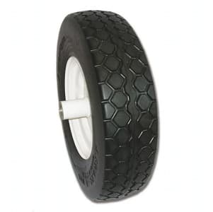 AMERITYRE Solid Wheelbarrow Black Knobby Tire & Wheel Assembly