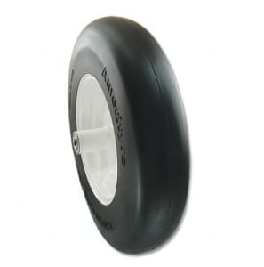 AMERITYRE Solid Wheelbarrow Black Smooth Tire & Wheel Assembly