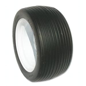AMERITYRE Solid Golf Cart Black Ribbed Tire & Wheel Assembly (18X850-12)