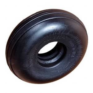 AMERITYRE Solid Hand Truck Black Ribbed Tire ONLY
