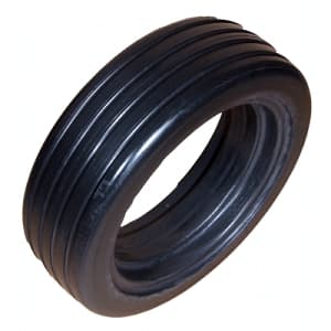 AMERITYRE Solid Industrial Vehicle Black Ribbed Tire ONLY