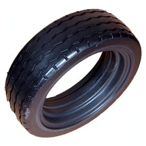 AMERITYRE Solid Industrial Vehicle Black Zigzag Tire ONLY