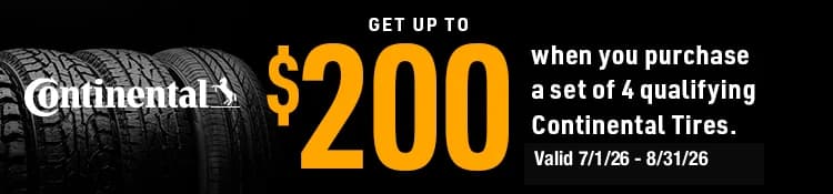 Continental Get up to $200 Rebate